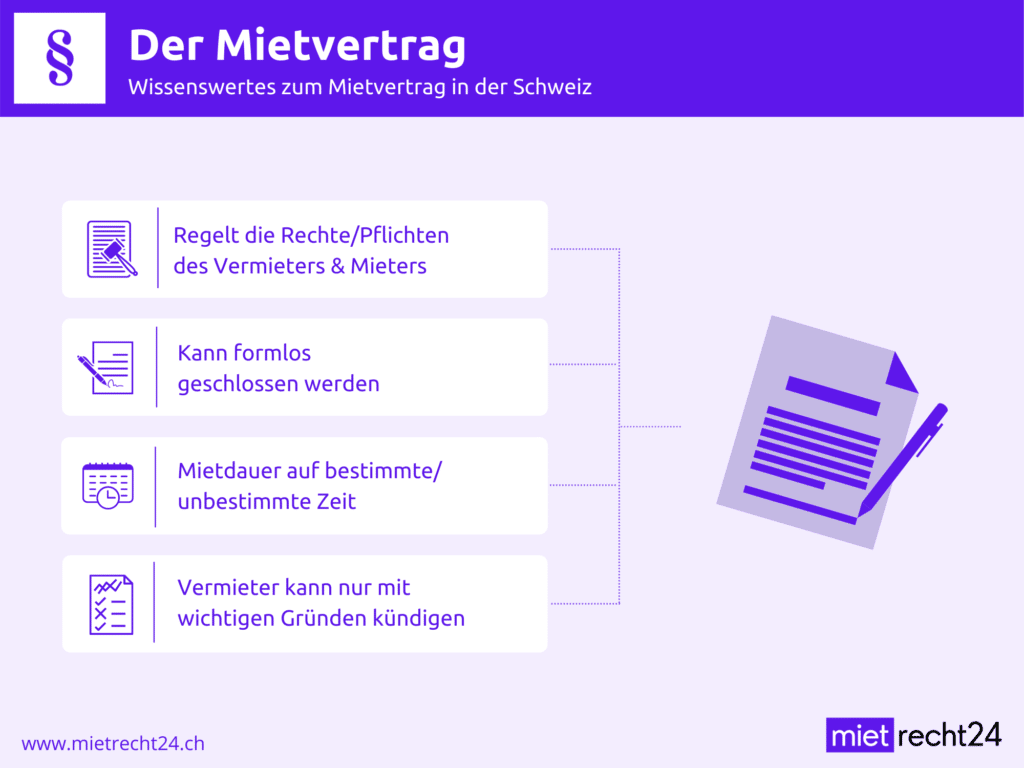 Mietvertrag § Vertragsverhältnis, Inhalt, Mietdauer & mehr