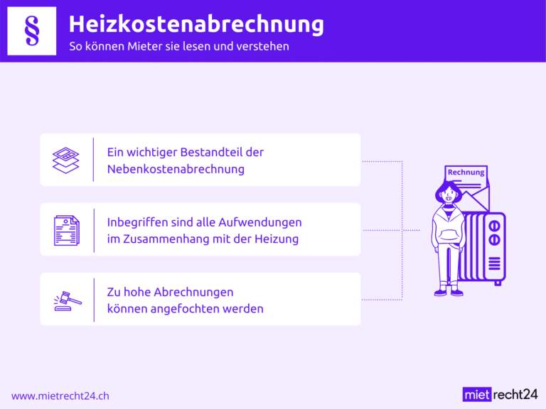 Infografik zu Heizkostenabrechnung richtig ablesen