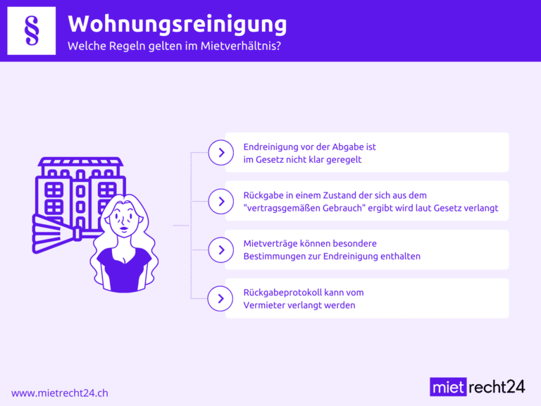 Infografik Wohnungsreinigung